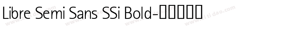 Libre Semi Sans SSi Bold字体转换